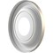 Ekena Millwork PVC Medallion (Canopies up to 5 1/2"), 10"OD x 3 1/2"ID x 1 1/8"P, Metallic Silver Metallic CMP10TRCSV - alternate 3